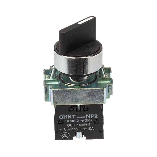 CHINT NP2-BD33 3-Position Selector Switch 22mm Rotary Selector Switch for Control Panel