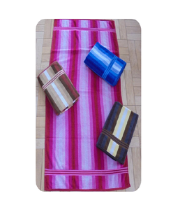 Soft Absorbent Striped Terry <b>Towels</b> 100% Cotton and Recycled Yarn Premium Durable Hand <b>Face</b> and Bath <b>Towels</b> for Hotels Resorts - Product Image 3