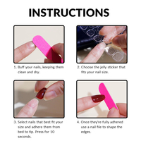 VV MEIJIAER Ensemble de 24 ongles à pression avec colle et lime à ongles Fournisseur de faux ongles pour femmes Ongles artificiels