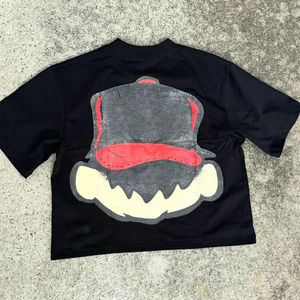 Camisetas Formales de Hombre de Manga Corta con Cuello en V, 100% Algodón Tejido, de Alta Calidad, con Logotipo Personalizado Estampado y Ribete en Contraste, Venta al Por Mayor - Product Image 6