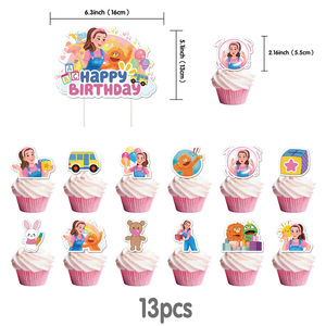 Paquete de decoración de fiesta de cumpleaños inspirado en Ms <span class=keywords><strong>Rachel</strong></span> con pancarta temática globos adorno de pastel para Celebración de regreso a la escuela de niños - Product Image 6