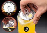 Bouteilles de jus de fruits transparentes de haute qualité en plastique argenté PET aluminium personnalisé boisson ronde Pop Can Pet Can 330ml Slim 57mm