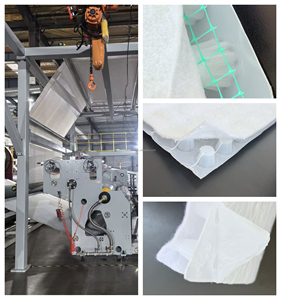 Ligne de production de tapis de drainage en PE à extrudeuse monovis à économie d'énergie pour HDPE, LLDPE, EVA, <span class=keywords><strong>géotextile</strong></span> non tissé enduit et machines PLC - Product Image 3