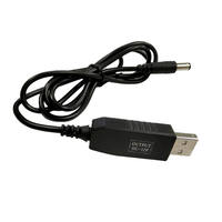 5V USB auf DC 5,5x2,1mm Hohlstecker Stromladekabel für LED-Leuchte Lampe Lautsprecher Ventilator Router