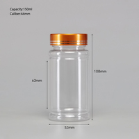 Échantillon gratuit, vente en gros de bouteilles en plastique PET pour le stockage de médicaments, de pilules et de compléments alimentaires