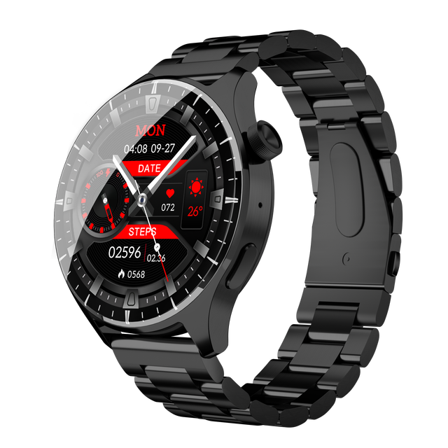 2026 SK32 Metal IP67 Smart Watch BT Call Android Heart Rate Detection Multi Language Games Step Counting Fashion Design