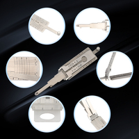 Outil professionnel de serrurier SD Lishi 2-en-1 pour voitures et motos compatible CY24 R52 FO38 HY15 HY16