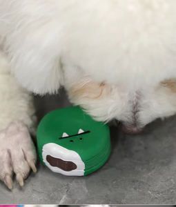 Jouet à mâcher interactif pour chien en latex en forme de pain au beurre, couineur, pour l'entretenissement des chiens - Product Image 2