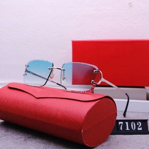 Lunettes <span class=keywords><strong>de</strong></span> <span class=keywords><strong>soleil</strong></span> sans monture à coupe diamant, polarisées, <span class=keywords><strong>de</strong></span> luxe, tendance 2025, pour hommes et femmes, protection UV400, haute qualité, logo personnalisé - Product Image 1