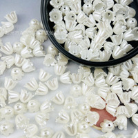 Perles de lys des prés pour la fabrication de bracelets, porte-clés, épingles à cheveux, pendentifs, breloques de voiture et fournitures de bijouterie DIY