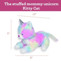 Jolie peluche licorne maman en forme d'oreiller