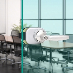 Không khung văn phòng Bảng điều chỉnh xi lanh cửa trượt phần cứng chính nhôm xi lanh xử lý <span class=keywords><strong>Glass</strong></span> <span class=keywords><strong>Door</strong></span> <span class=keywords><strong>Lock</strong></span> với <span class=keywords><strong>Key</strong></span> - Product Image 6