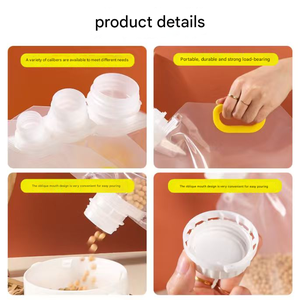 Bán buôn <span class=keywords><strong>2025</strong></span> mới bao bì thực phẩm Túi chất lỏng trong suốt Cắm Trại Đi Bộ Đường Dài chuyến đi uống đứng lên Spout Túi - Product Image 6