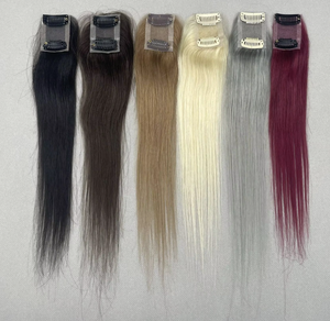 Postiche en <span class=keywords><strong>cheveux</strong></span> humains Full Lace Mono, crocheté à la main, avec volume rehaussé à la racine, clip sans couture, perméable, style européen pour femmes - Product Image 1