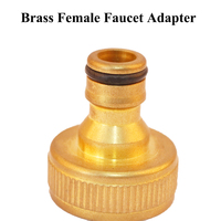 Raccords d'eau personnalisés YOD, universels, usinés CNC, sans plomb, pour tuyau d'arrosage, connexion rapide 1/2'', adaptateur de robinet femelle en laiton NSF
