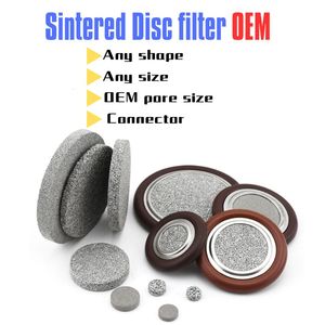 Hengko thiêu kết bột xốp kim loại đồng titan thép không gỉ lọc các yếu tố đĩa để lọc chất lỏng khí - Product Image 2