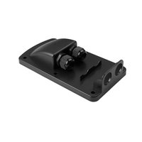 Boîtier ABS étanche IP68 anti-UV avec double entrée de câble à deux trous pour boîte de jonction solaire de toit de camping-car, bateau et caravane