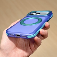 Étui magnétique givré mat en TPU+PC style Ins avec anneau pour iPhone 17 Pro/18 Pro Max, protection d'objectif, cadre métallique pour appareil photo, emballé