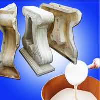 Caoutchouc de silicone de bonne qualité et moins cher pour la fabrication de moules en plâtre pour jouets, de panneaux de plafond en plâtre marbré