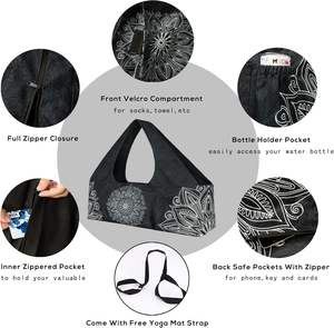 Muestra Gratuita de Bolsa Deportiva de Yoga Acolchada Rosa de Alta Calidad para Damas, Bolsas de Fitness Pequeñas, Personalizadas, Ligeras, Impermeables y Esponjosas - Product Image 3