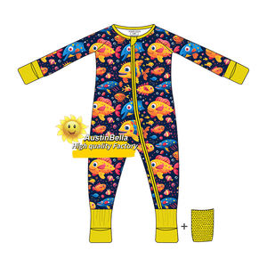 ملابس نوم أطفال وعائلات من الخيزران بتصميم مخصص من أوستن بيلا، بيجامات بنمط مربعات، ملابس نوم غربية - Product Image 2