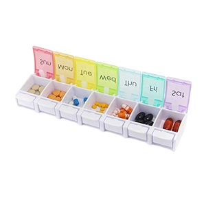 Nuevo Organizador Semanal de Pastillas, Pastillero de Viaje con 7 Compartimentos, Organizador de Medicamentos para 7 Días - Product Image 1