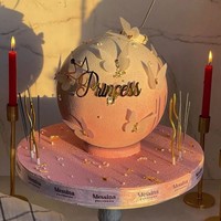 Instagram-stil glückwunsch-zum-geburtstag acryl-torte seite dekoration königin glückwunsch-zum-geburtstag acryl-torte topper neues design