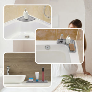 Porte-savon en silicone avec plateau d'économie de savon à drainage automatique pour salle de bain cuisine éponge porte-savon - Product Image 5