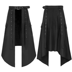 Dark Rock Punk Ashes Series Gothic Asimétrico Media falda Ropa de hombre - Product Image 1