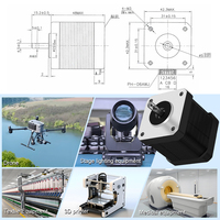 Moteur pas à pas hybride RB NEMA17 42SHDC à couple élevé avec moteur pas à pas 12V DC 4.35V 1.5A pour imprimante et industrie