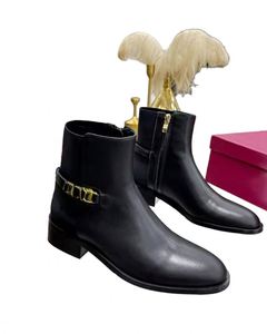 2026 new Women Cognac Brown Leather Side Zipper Ankle <b>Boots</b> With Low Block Heel For Daily Wear - Product Image 4