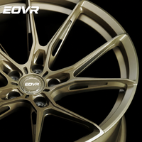 Jantes forgées EVOR, jantes en alliage d'aluminium concaves profondes, jantes noires pour voitures particulières Corvette C7 C8