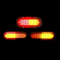 Feu de position latéral et clignotant 12V 24V, lampe de marquage ovale à 44 LED avec faible consommation 0,154A pour véhicule utilitaire