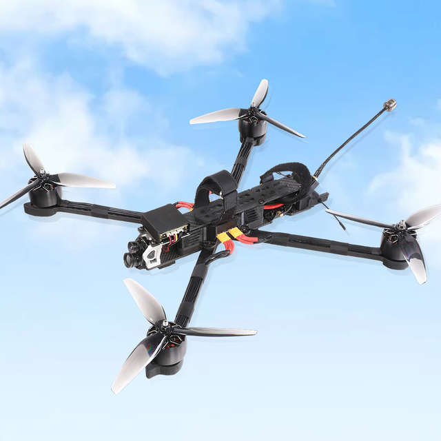 FPV Drones 7 Inch 10 Inch With Caddx Ratel 2 Rushfpv Cherry Video Transmission Antenna Fpv Drone Long Distance Racing FPV Drone