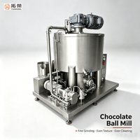 Machine à broyer les billes de chocolat automatique TUORONG 300L, contrôle LCD, facile à utiliser, tension personnalisable pour le chocolat
