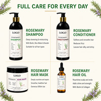 Shampooing, après-shampoing, huile capillaire, masque capillaire 3 en 1, ensemble romarin et menthe, renforce et nourrit, soin du cuir chevelu pour hommes et femmes, fabricant