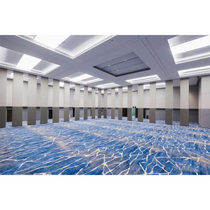 Exhibition Hall <strong>Movable</strong> <strong>Partition</strong> System Acoustic <strong>Fabric</strong> Finish Sliding <strong>Partition</strong> <strong>Walls</strong> Manufacturer - Product Image 1