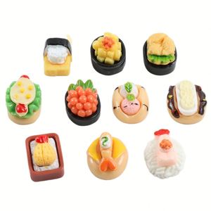 Nouveau style <span class=keywords><strong>japonais</strong></span> : Miniatures <span class=keywords><strong>de</strong></span> nourriture simulée, modèle <span class=keywords><strong>de</strong></span> sushi en résine, cabochon plat peint à <span class=keywords><strong>la</strong></span> main pour <span class=keywords><strong>la</strong></span> création <span class=keywords><strong>de</strong></span> boucles d'oreilles et bracelets DIY - Product Image 2
