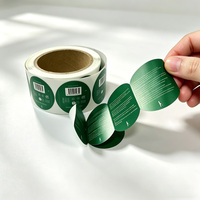 Étiquettes personnalisées en papier adhésif holographique multicouche résistant à l'huile pour usage chimique avec impression couleur double couche