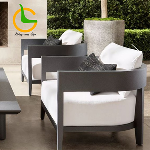 حديقة للفناء الخارجي الفاخر مجموعة فناء خارجي من الألومنيوم أثاث حديقة مسند للقدمين - Product Image 2