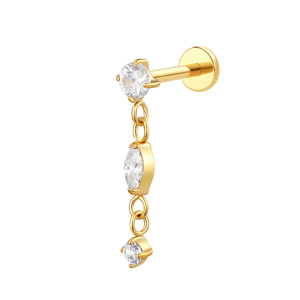 Piercing Stories Joyería para Labret y Piercing de Labio con Extremos Roscados de Titanio ASTM F136 - Product Image 5