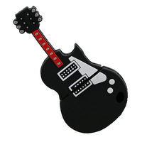 Desain Promosi 3D Vivid PVC karet lembut PVC Coke mobil hewan gitar Usb Flash Drive Thumb Drive biola 32gb Usb flashdisk