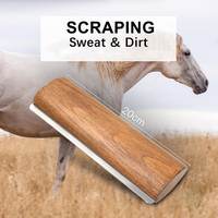 Outil de toilettage de démêlage pour chevaux Brosse de grattoir à sueur pour chevaux Enlever sans douleur pour les cheveux courts et longs, la fourrure et la saleté