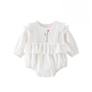 <span class=keywords><strong>Combinaison</strong></span> en coton pour bébé <span class=keywords><strong>fille</strong></span> nouveau-né Printemps 2024 Triangle Climb Climbing Clothing - Product Image 5