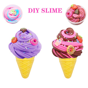 Penjualan laris buatan tangan Slime pendidikan Kit netral DIY tanah liat & plastik es krim Playdough ramah lingkungan bahan lembut - Product Image 5