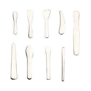 Cuillère cosmétique en acier inoxydable 304 de qualité supérieure, logo personnalisé, spatule, applicateur de crème pour les yeux, rouleau, cuillère faciale - Product Image 1