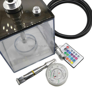 Offre Spéciale Cube narguilé Chicha Sheesha Hokkah nouveau Design carré acrylique plastique narguilé Shisha lumière LED grande fumée narguilé <span class=keywords><strong>Hooka</strong></span> - Product Image 6