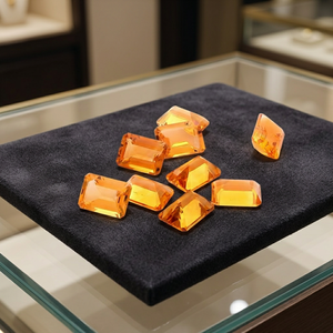 Pierres précieuses octogonales en citrine jaune 100 % naturelle de haute qualité 6x4 mm, prix de gros, bijoux très demandés avec taille de pierre précieuse - Product Image 4