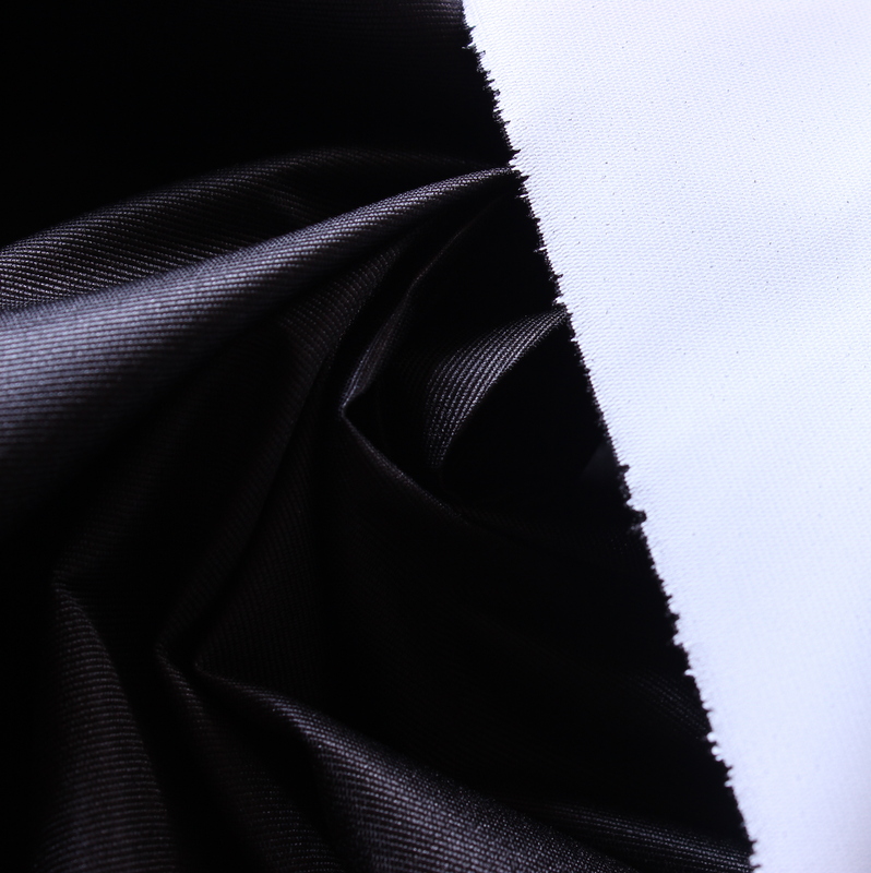 Polyester Functional Garments Cloth Black 320D Taslon Pu Backing Fabric Moisture vapor Transmission Waterproof BreathJIS 8k/10k