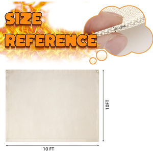 Nặng chống cháy sợi thủy tinh Hàn chăn nhỏ chống cháy cách nhiệt Rèm Mat sản phẩm chống cháy - Product Image 3